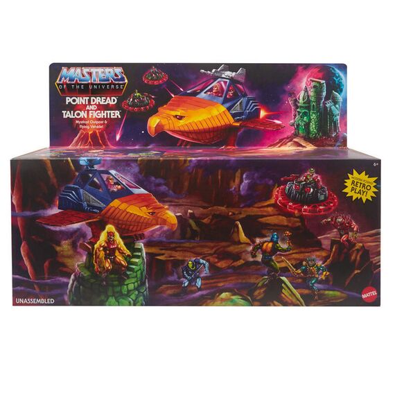 Masters of the Universe Point Dread and Talon Fighter vehicle
