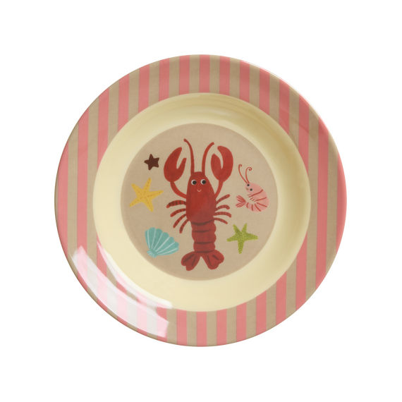 Rice - Melamine Kids Bowl - Coral Ocean - 250 ml / Baby and Children