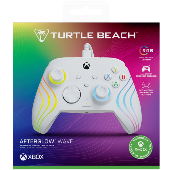 Turtle Beach Afterglow Wave Wired Controller - White / Xbox Series X