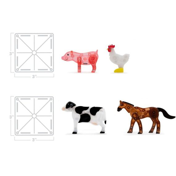 MAGNA-TILES - Farm 25 Piece Set (90223) / Toys