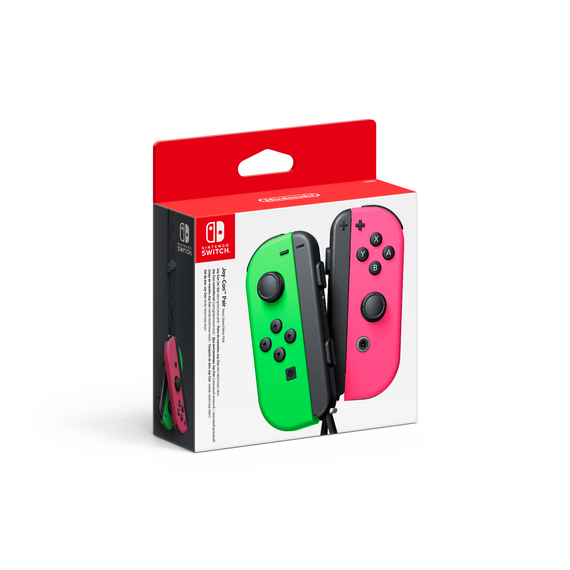 Nintendo Switch Joy-Con Controller Pair - Neon Green / Neon Pink (L + R) / Nintendo Switch