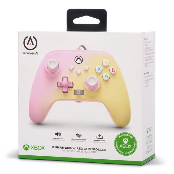 PowerA Enhanced Wired Controller - Xbox Series X/S - Pink Lemonade / Xbox Series X