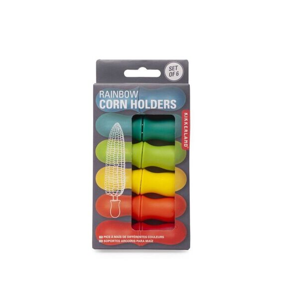 RAINBOW CORN HOLDERS S/6 (CU304) / Gadgets