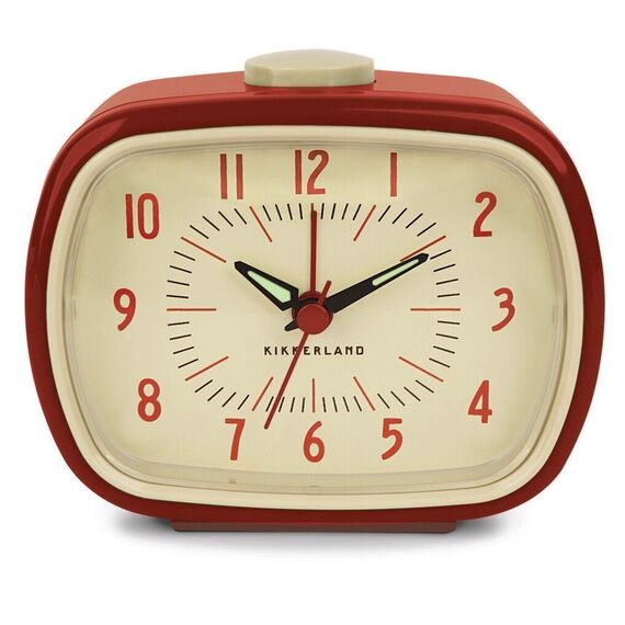 Retro Alarm Clock + Red (AC08-R-EU) / Gadgets