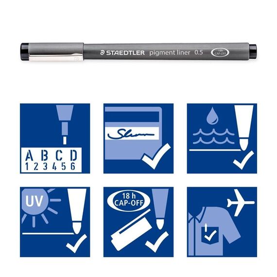 Staedtler - Pigment Liner Set 4+2 (308SB6P) / Toys
