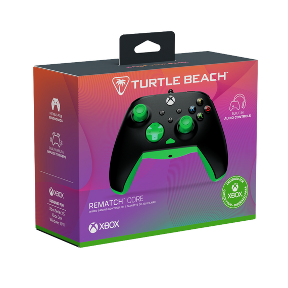 Turtle Beach® Rematch™ Core – Black/Green / Xbox Series X