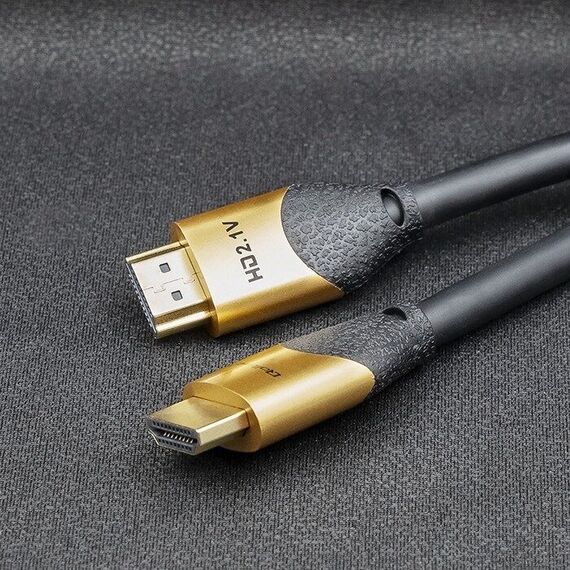 Qoltec 50355 HDMI v2.1 Cable Ultra high speed 8K | 60Hz | 28AWG | GOLD | 2m | Techbox