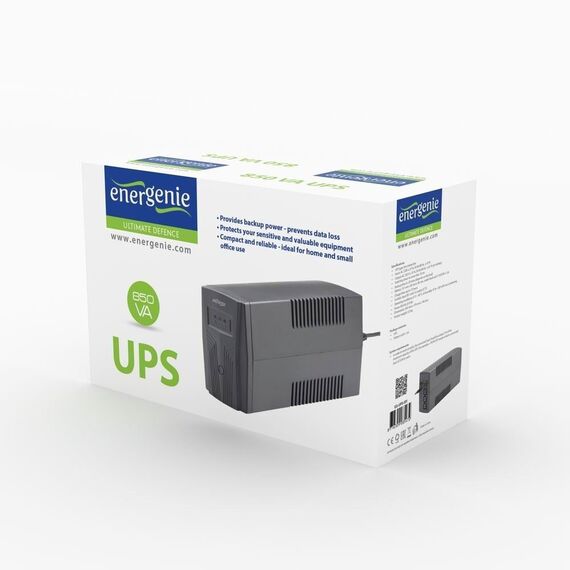 Gembird EG-UPS-B650 uninterruptible power supply (UPS) Line-Interactive 0.65 kVA 390 W - UPS & Surge Protectors - Surge Protection - Techbox
