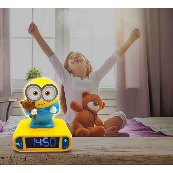 Lexibook - Minions 3D Alarm Clock with Night Light (RL800DES) / Toys