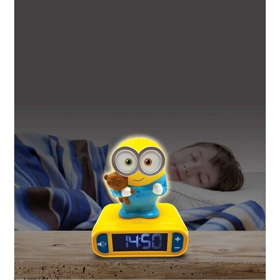 Lexibook - Minions 3D Alarm Clock with Night Light (RL800DES) / Toys