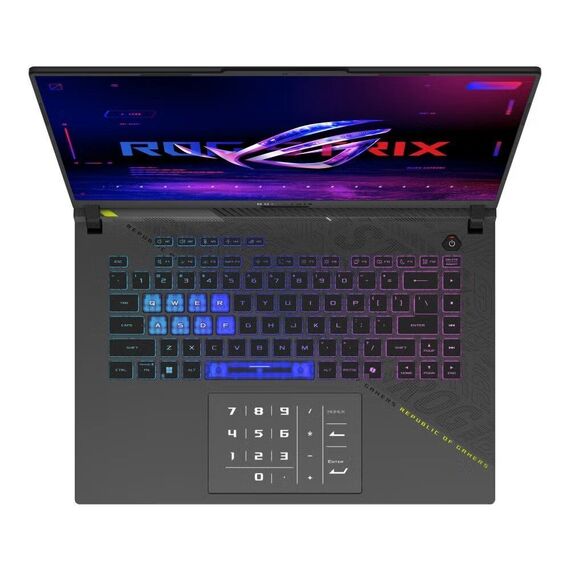 ASUS ROG Strix G16 G614PR-R9161W AMD Ryzen™ 9 8940HX Laptop 40.6 cm (16") WUXGA 16 GB DDR5-SDRAM 1 TB SSD NVIDIA GeForce RTX 5070 Ti Wi-Fi 6E (802.11ax) Windows 11 Home Black, Grey - Laptops | Macbook - Laptops & Desktops - Techbox