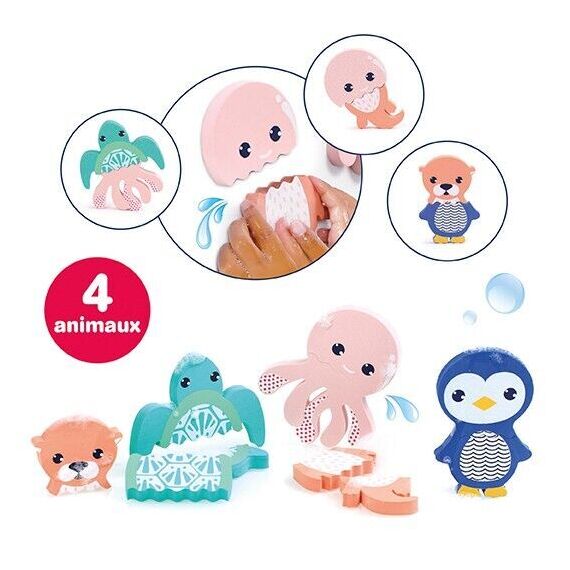 Ludi - Mix & Match - Foam animals for the bath - (LU40078) / Toys