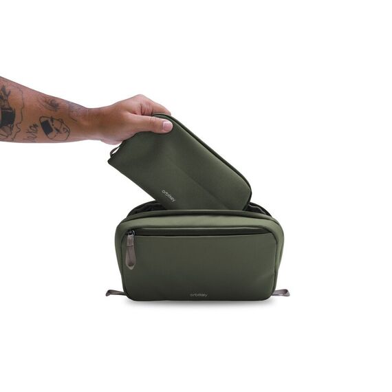 Orbitkey - 2-in-1 Tech Pouch - Olive / Gadgets