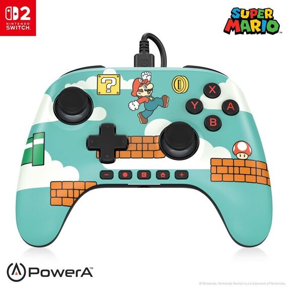 PowerA Advantage Wired Controller for Nintendo Switch 2 - Mario Time / Nintendo Switch 2 | Techbox