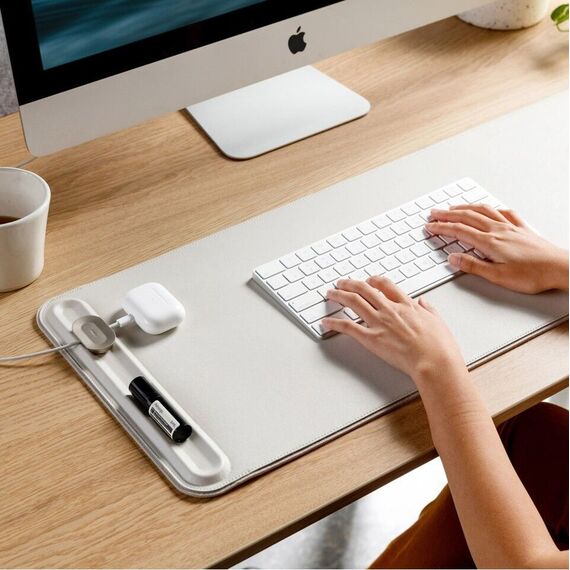 Orbitkey - Desk Mat Slim - Stone / Gadgets | Techbox