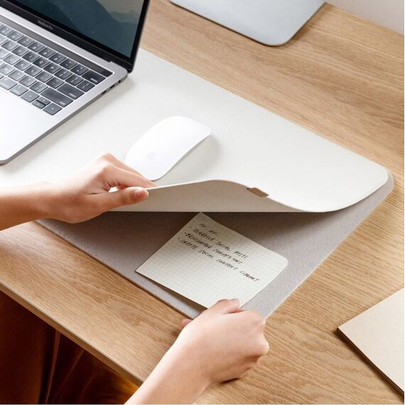 Orbitkey - Desk Mat Slim - Stone / Gadgets | Techbox