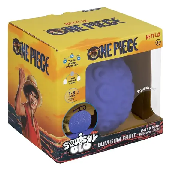 ONE PIECE - GumGum Fruit SquishyGlo Silicone Light Rechargeabl / Fan Shop and Merchandise - Led Lights & Alarm Clocks - Gifts - Techbox