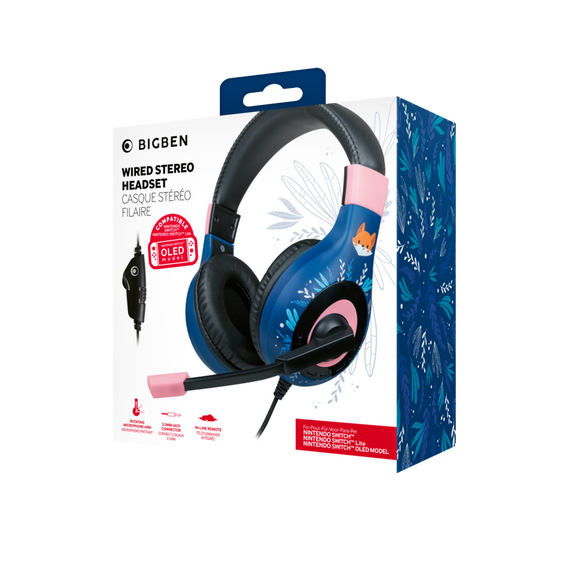 BigBen Wired Stereo Headset V1 - Fox (Switch) / PlayStation 5
