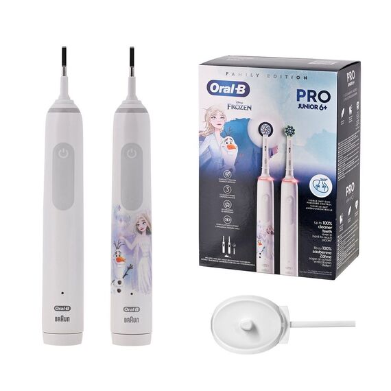 Oral-B Pro 3 3000 White + Oral-B Junior Frozen 6+ Set of rotating toothbrushes | Techbox