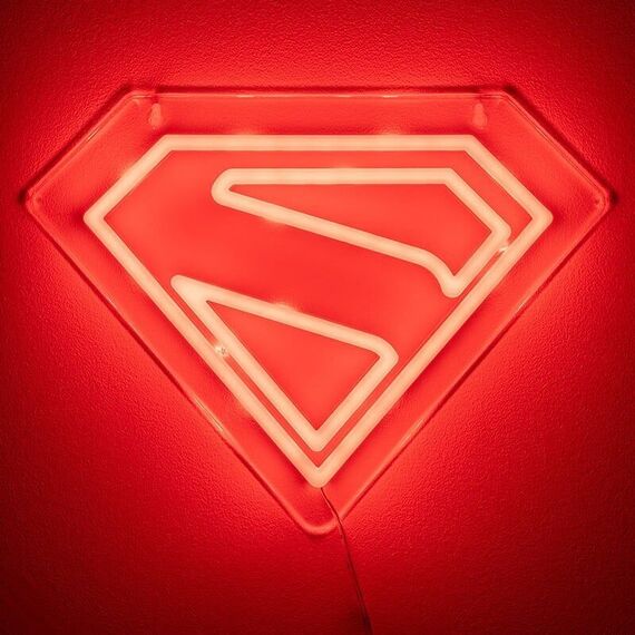 Superman Wall Mountable LED Neon Light / Fan Shop and Merchandise |  Techbox