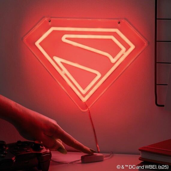 Superman Wall Mountable LED Neon Light / Fan Shop and Merchandise |  Techbox