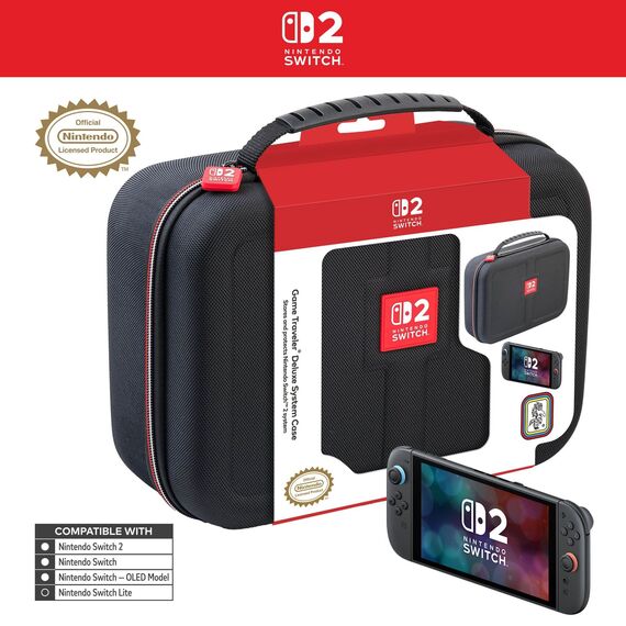 Nintendo Game Traveler: Deluxe System Case - Black / Nintendo Switch 2 - Nintendo Switch 2 Accessories - Accessories for Consoles - Techbox