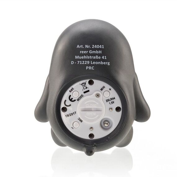 Reer - Bath Thermometer Pingu - Black, White, and Orange - 17 x 4.6 x 9.7 cm / Baby and Children