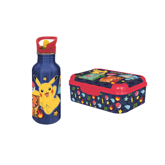 Pokémon – Lunch Box 17x13.5 cm + Bottle 545 ml (bundle) / Toys - Mugs & Bottles - Gifts - Techbox