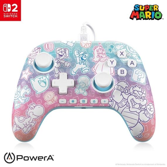 PowerA Advantage Wired Controller for Nintendo Switch 2 - Mushroom Kingdom / Nintendo Switch 2 - Nintendo Switch 2 Accessories - Accessories for Consoles - Techbox