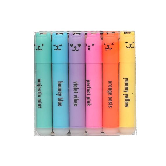 Trend - PENfection Mini Highlighter - Pastel yellow, orange, pink, purple, green, blue - Mini / Toys