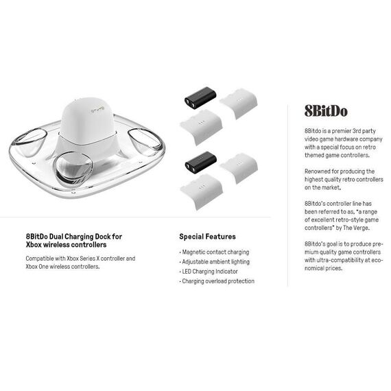8BitDo Dual Charging Dock / Xbox Series X
