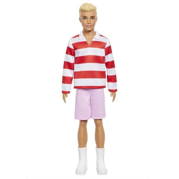 Barbie - Fashionista Ken Doll Red & White Stripes (HYV01) / Toys |  Techbox