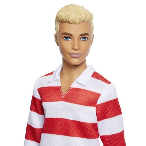 Barbie - Fashionista Ken Doll Red & White Stripes (HYV01) / Toys |  Techbox