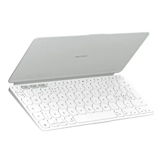 Logitech - Keys-To-Go 2 - Pale Grey - Pan - Nordic / Computers