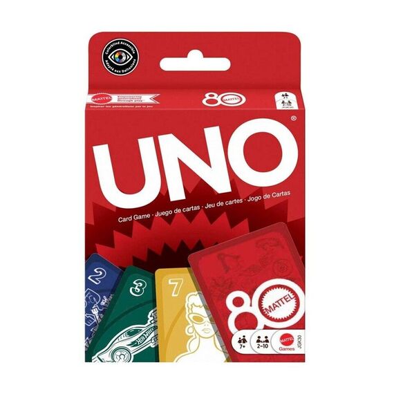 Mattel Games - UNO 80th Ruby Red (JGK30) / Toys - Board Games - Various - Techbox
