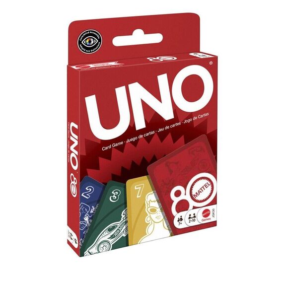 Mattel Games - UNO 80th Ruby Red (JGK30) / Toys - Board Games - Various - Techbox