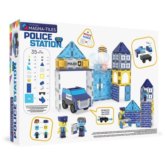 MAGNA-TILES - Police Station 36 pcs (90352) / Toys