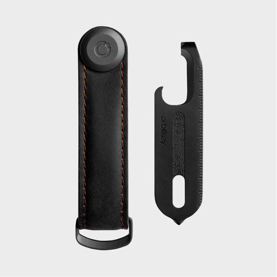 ​Orbitkey - Gift Set - Crazy Horse Key Organiser + Multitool V2 - Black / Gadgets
