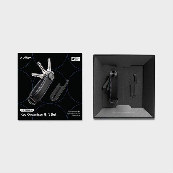 ​Orbitkey - Gift Set - Key Organiser Pro + Multitool V2 - Black / Gadgets