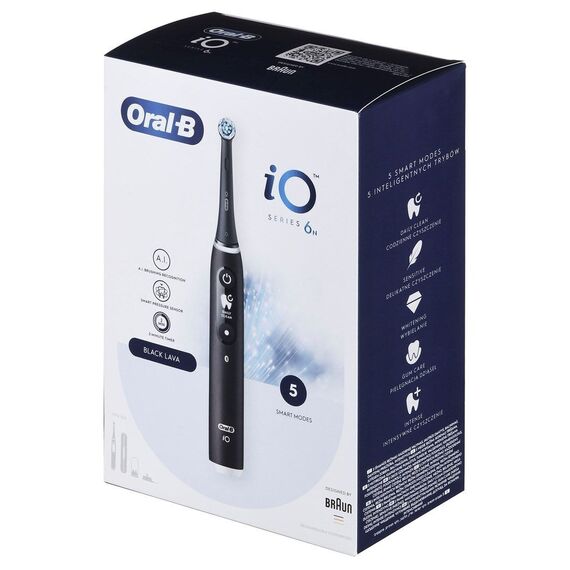 BRAUN ORAL-B ELECTRIC TOOL IO 6N BLACK ONYX black | Techbox