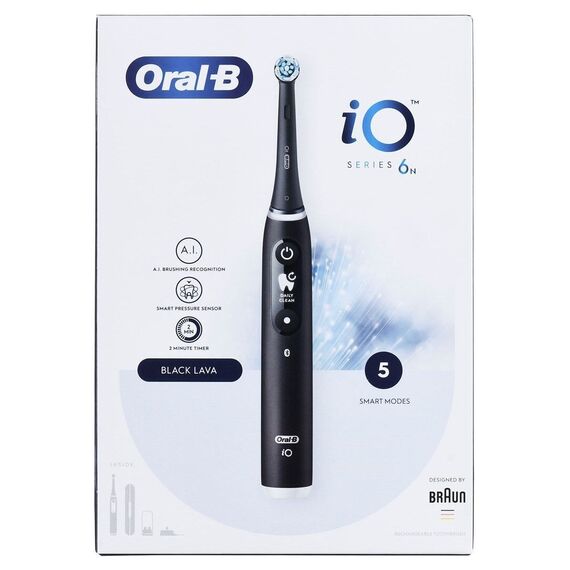 BRAUN ORAL-B ELECTRIC TOOL IO 6N BLACK ONYX black | Techbox