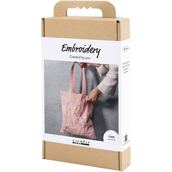Craft Kit Embroidery - Tote bag - soft rose (977861) / Toys - Bags, Backpacks & Luggages - Fashion - Techbox