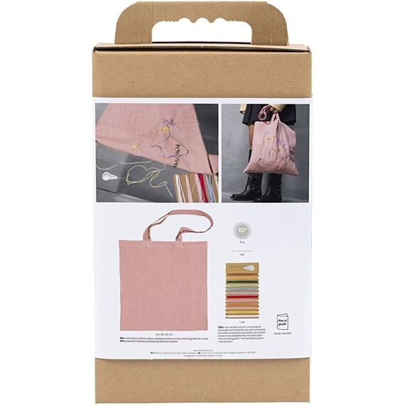 Craft Kit Embroidery - Tote bag - soft rose (977861) / Toys - Bags, Backpacks & Luggages - Fashion - Techbox
