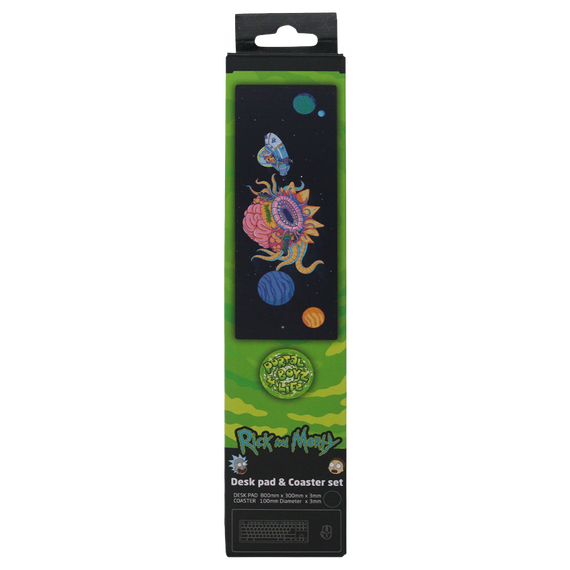 Rick & Morty Desk Pad & Coaster Set / Fan Shop and Merchandise |  Techbox