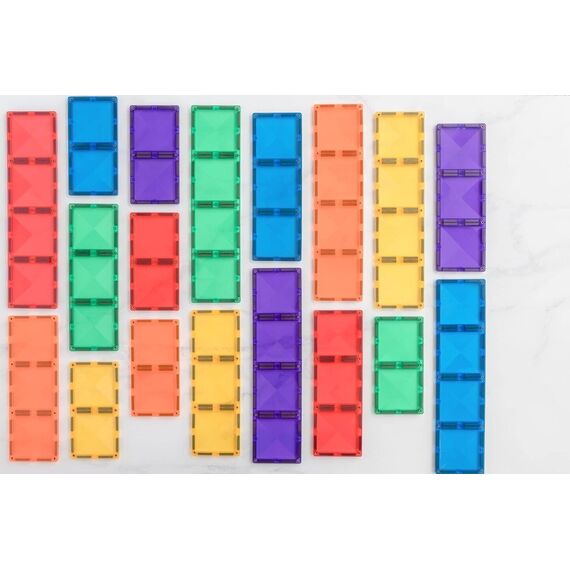 Connetix - Rainbow Rectangle Pack - 18 Pieces (CT-R-00018-RE) / Toys