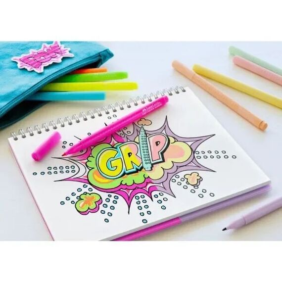 Faber-Castell - Grip Colour Marker - Neon & Pastel set of 10 (155312) / Toys - Merchandise Office Supplies - Various - Techbox
