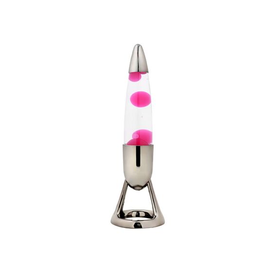 iTotal - Missile LED Lava Lamp with Color-changing Light - Pink - Diameter 10.7 cm x Height 36.5 cm / Toys