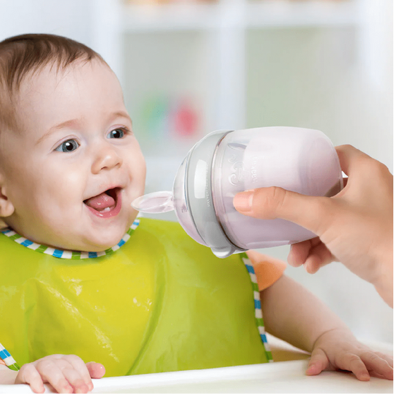 Haakaa - Gen. 3 Silicone Feeding Spoon Bottle - Grey - 160 ml / Baby and Children