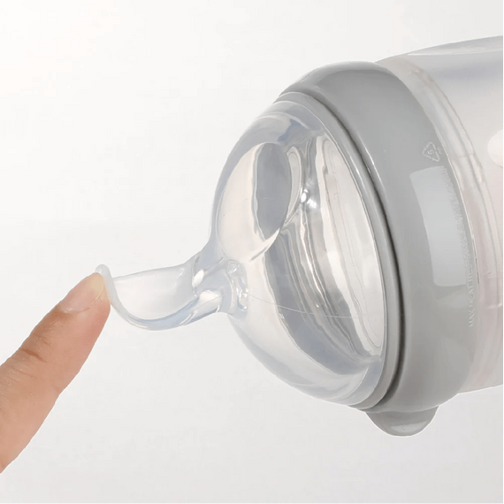 Haakaa - Gen. 3 Silicone Feeding Spoon Bottle - Grey - 160 ml / Baby and Children