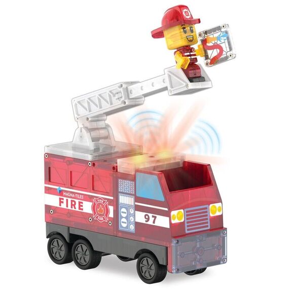 Magna Tiles - Fire Station™ 50 Piece Set (90359) / Toys